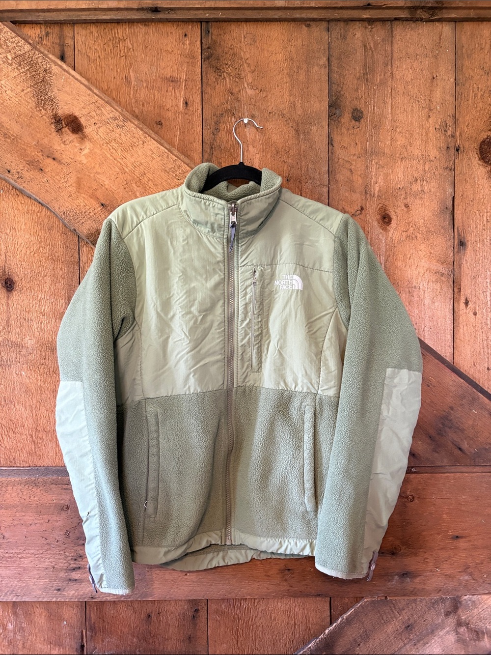 The North Face Light Olive Green Fleece Jacket